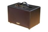 Loa Goldsound G24, công suất 80w, Bass 4 inch, Tress 3 inch, 2 cổng micro, Bluetooth 5.0, thiết kế loa thùng gỗ cao 20 cm, rộng 20 cm, sâu 32 cm