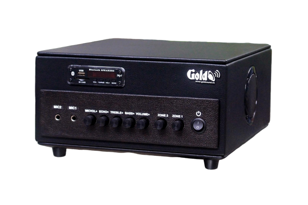 Amply A384PU - 2K - DA 380w, 2 vùng âm lượng, đủ kết nối Bluetooth, RCA, AV, USB