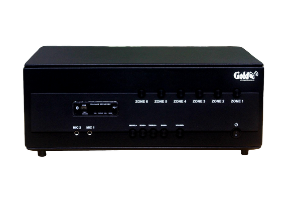 Amply A384PU_DA - 6K: 6 phân vùng đầu ra (1200w, đủ kết nối Bluetooth, RCA, AV, USB)