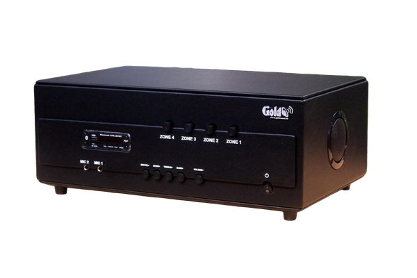 Amply A384PU_DA-4K: 4 phân vùng đầu ra (800w, đủ kết nối Bluetooth, RCA, AV, USB) chuyên dụng cho quán cafe, nhà hàng