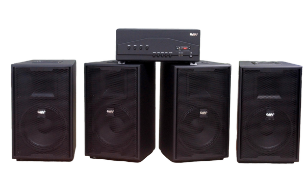 [Diện tích 160m2 + 04 Kênh] A917PU-4K Goldsound 4 vùng âm lượng 1500w + 4 loa Goldsound V258PU, Amply 4 - 6 vùng âm lượng, loa được thiết kế riêng cho quán, bật lớn không tạp âm, miễn phí công lắp đặt, bảo hành dài hạn 5 năm.