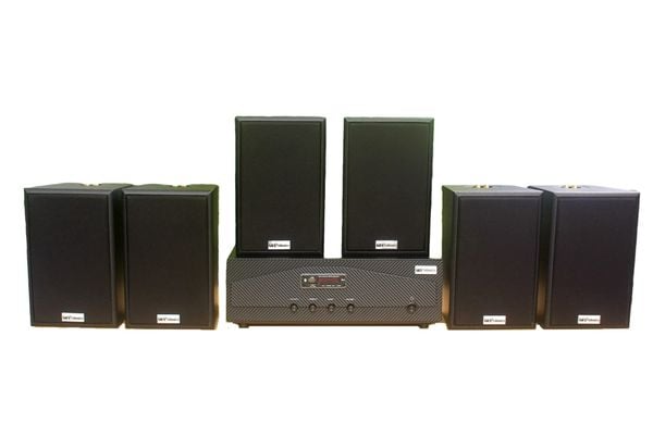 [Diện tích 120m2 + 02 Kênh] A918_DA Goldsound 2 vùng âm lượng 1200w + 6 loa Goldsound V40C_DA 40w, loa được thiết kế riêng cho quán, bật lớn không tạp âm, miễn phí công lắp đặt, bảo hành dài hạn 5 năm.