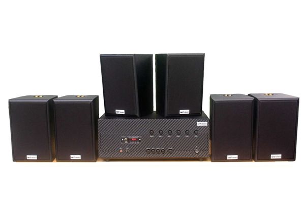 [Diện tích 120m2 + 06 Kênh] A384-6K Goldsound 6 vùng âm lượng 1200w + 6 loa Goldsound V40C 40w, Amply 4 - 6 vùng âm lượng, loa được thiết kế riêng cho quán, bật lớn không tạp âm, miễn phí công lắp đặt, bảo hành dài hạn 5 năm.