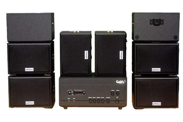 [Diện tích 160m2] A907PU-2K Goldsound 900w + 8 loa Goldsound ngoài trời V101-NT - 15w, loa được thiết kế riêng cho quán, bật lớn không tạp âm, không bao gồm công lắp đặt, bảo hành 12 tháng