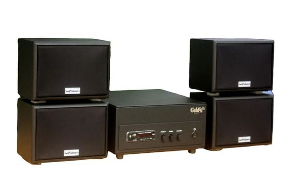 [Diện tích 80m2] A156PU Goldsound 200w + 4 loa Goldsound ngoài trời V101-NT - 15w, loa được thiết kế riêng cho quán, bật lớn không tạp âm, không bao gồm công lắp đặt, bảo hành 12 tháng