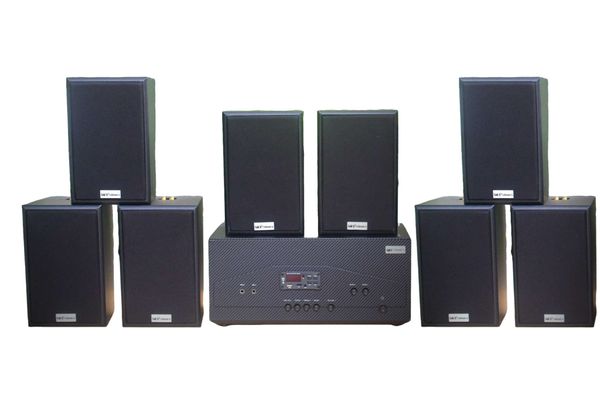 [Diện tích 160m2 + 02 Kênh] A917N_TH Goldsound 2 vùng âm lượng 1200w + 8 loa Goldsound V40C_TH 40w, loa được thiết kế riêng cho quán, bật lớn không tạp âm, miễn phí công lắp đặt, bảo hành dài hạn 5 năm.