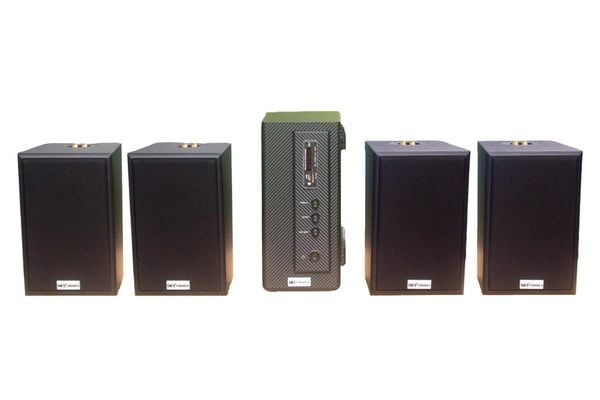 [Diện tích 80m2] AMT155_TH Goldsound 2 vùng âm lượng 150w + 4 loa Goldsound V40C_TH 40w, loa được thiết kế riêng cho quán, bật lớn không tạp âm, miễn phí công lắp đặt, bảo hành dài hạn 5 năm.