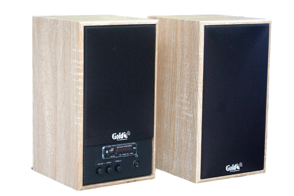 Loa GS31 Bookshelf 5 SG,  công suất 160w, Bass 4 inch, Tress 2 inch, bluetooth 5.0, cổng rca, khe usb, thiết kế loa thùng gỗ cao 38 cm, rộng 21 cm, sâu 21.5 cm. Bảo hành 12 tháng