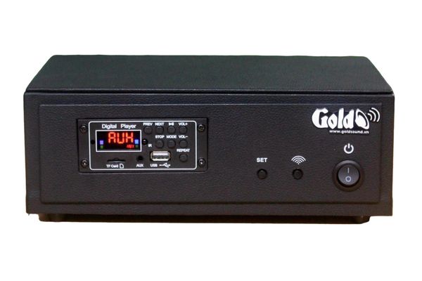 Amply không dây A57 UHF Goldsound (Bluetooth, USB, RCA...phát sóng UHF)