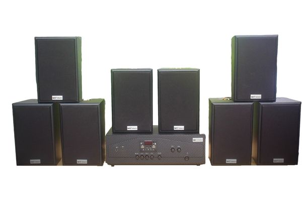 [Diện tích 160m2 + 02 Kênh] A917 Goldsound 2 vùng âm lượng 1200w + 8 loa Goldsound V40C 40w, loa được thiết kế riêng cho quán, bật lớn không tạp âm, miễn phí công lắp đặt, bảo hành dài hạn 5 năm.