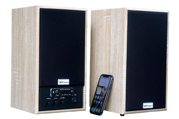 Loa HIFI 2.0 G25 , công suất 100w, 2 Bass 4 inch, 2 Tress 3 inch, Bluetooth 5.0, cổng rca, khe usb, thiết kế 2 loa thùng gỗ cao 38 cm, rộng 21 cm, sâu 21 cm. Bảo hành 12 tháng