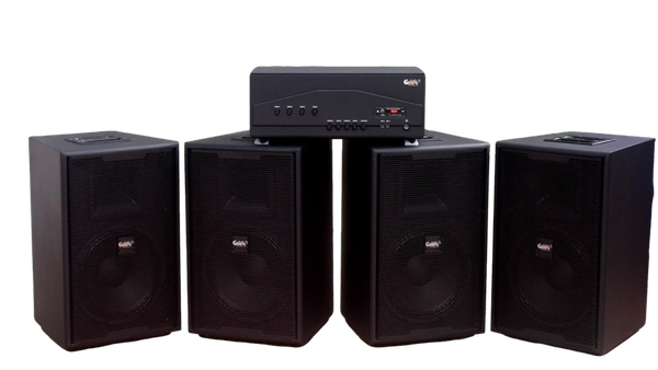 [Diện tích 160m2 + 04 Kênh] A917PU-4K Goldsound 4 vùng âm lượng 1500w + 4 loa Goldsound V258PU, Amply 4 - 6 vùng âm lượng, loa được thiết kế riêng cho quán, bật lớn không tạp âm, miễn phí công lắp đặt, bảo hành dài hạn 5 năm.