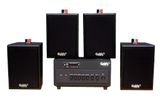 [Diện tích 80m2 + 2 Kênh] A384PU-2K Goldsound 2 vùng âm lượng 380w + 4 loa Goldsound V25C, loa được thiết kế riêng cho quán, bật lớn không tạp âm, miễn phí công lắp đặt, bảo hành dài hạn 5 năm.