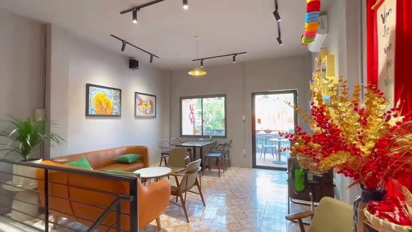 Loa Goldsound cho Nhiên Land Coffee & Tea, quận Gò Vấp, TP.HCM, loa được thiết kế riêng cho quán, bật lớn không tạp âm, miễn phí công lắp đặt, bảo hành dài hạn 5 năm