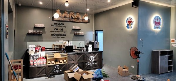 Loa Goldsound cho Trung Nguyên E-Coffee Bưng Riềng, Loa trong nhà V23-23w, loa ngoài trời V40NT - 40w chống nước, Amply A917 1200w 2 vùng,  loa được thiết kế riêng cho quán, bật lớn không tạp âm, miễn phí công lắp đặt, bảo hành dài hạn 5 năm.