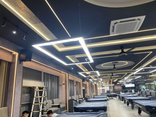 Loa Goldsound cho 99 billiards club (cơ sở 2), Hà Nội, loa được thiết kế riêng cho quán, bật lớn không tạp âm, miễn phí công lắp đặt, bảo hành dài hạn 5 năm