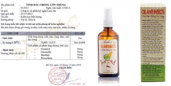 Tinh dầu chống côn trùng thiên nhiên 100% - 1