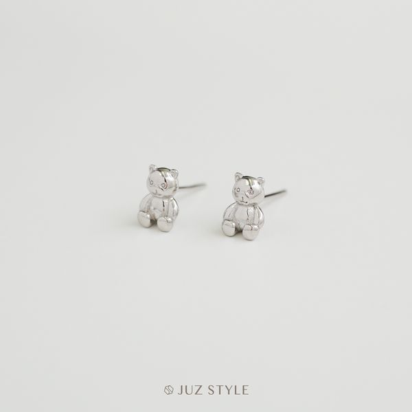  Bông tai bạc Bear 