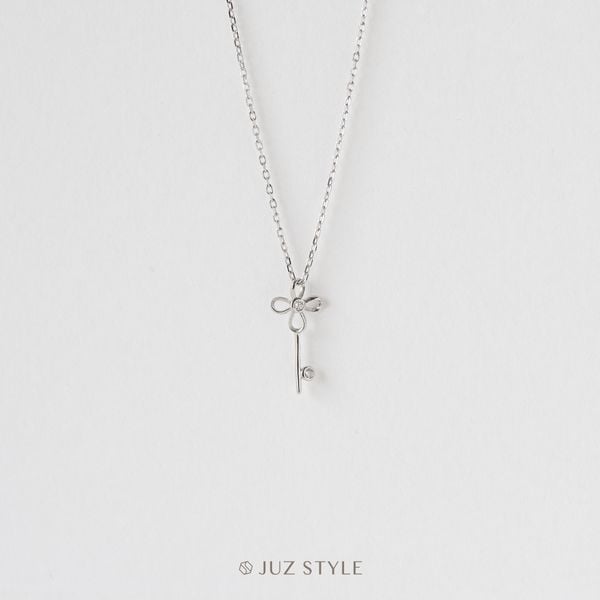  Dây chuyền bạc CZ Key 