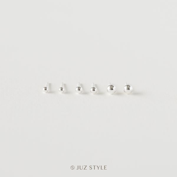  Bông tai bạc ball 