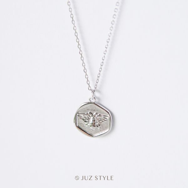  Dây chuyền bạc Bee Stamp 