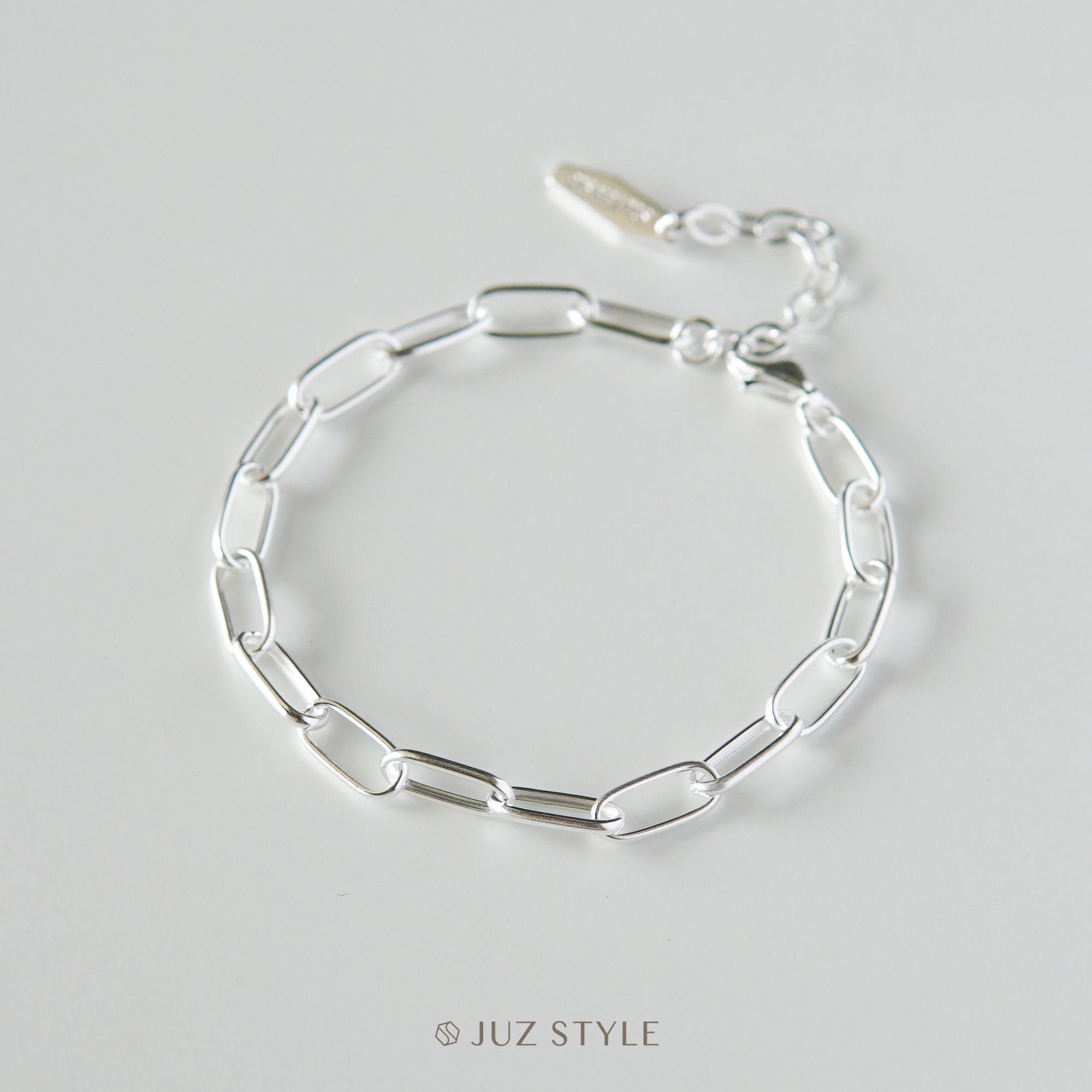  Lắc tay bạc Oval chain 