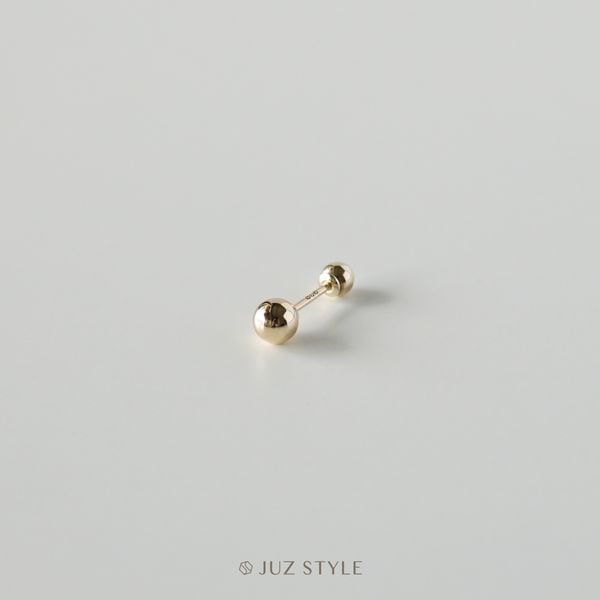  Bông tai vàng 14K Ball ballstud 