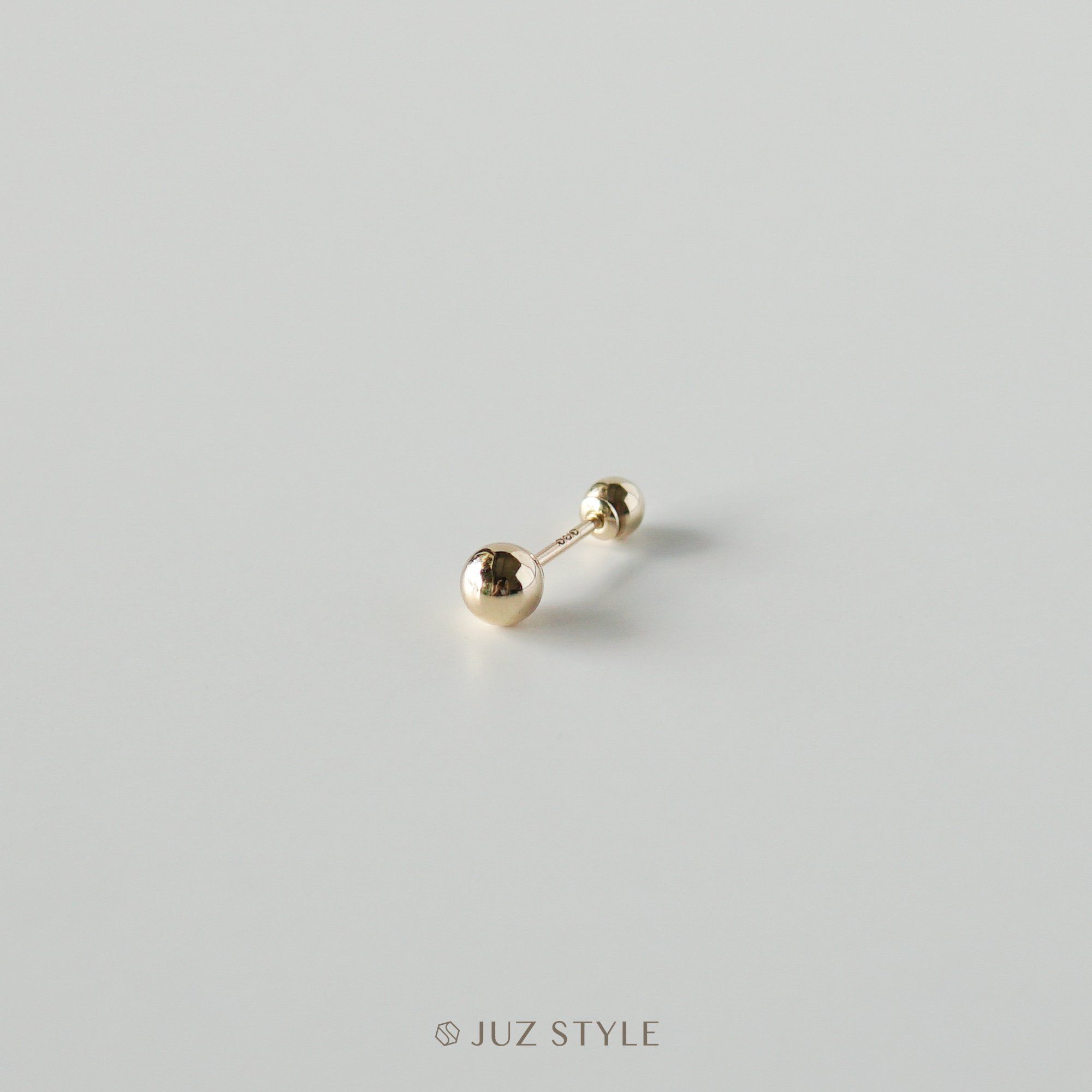  Bông tai vàng 14K Ball ballstud 