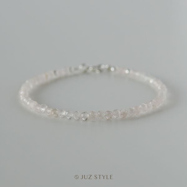  Vòng tay đá Beryls hồng 3mm 