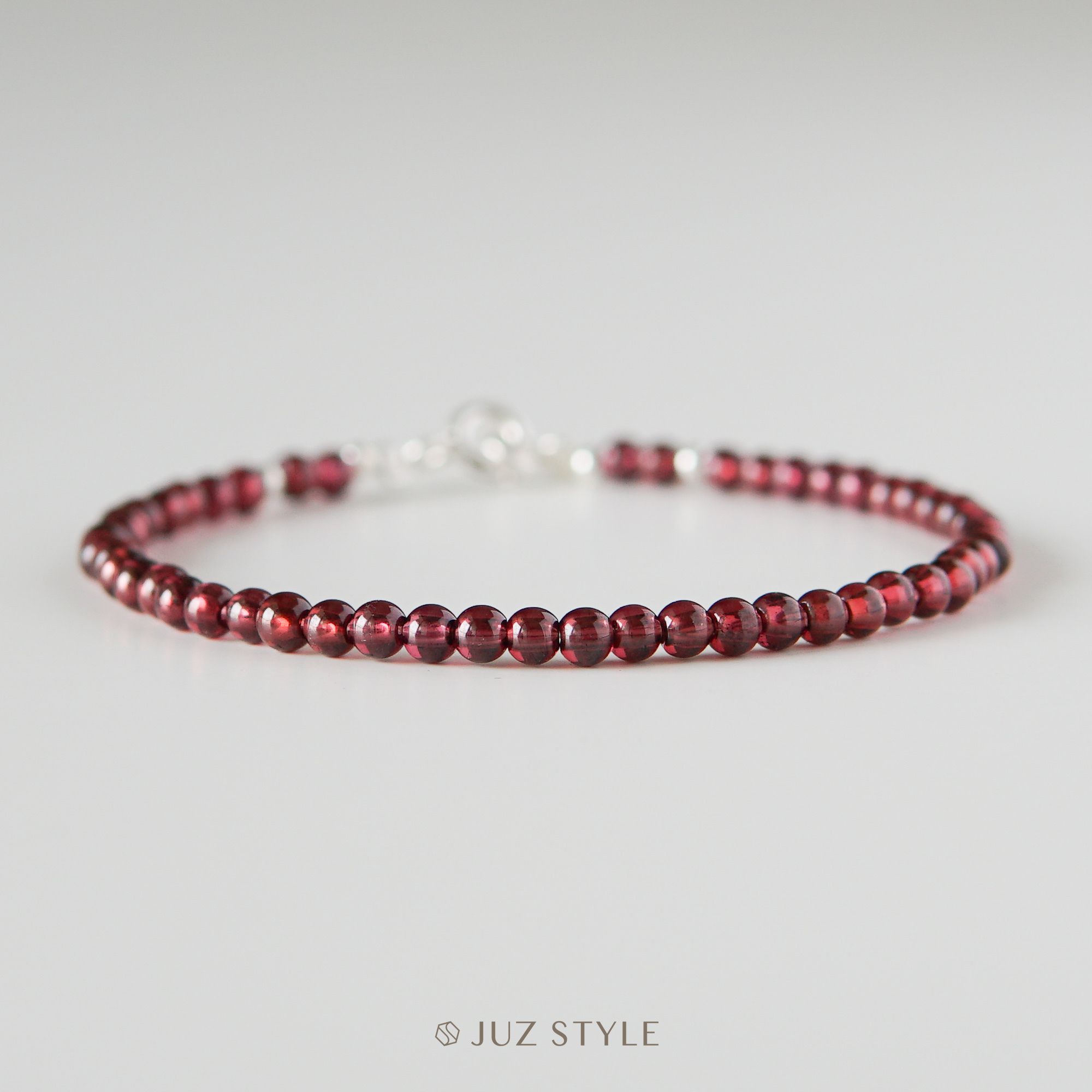  Vòng tay đá Garnet premium 3mm 