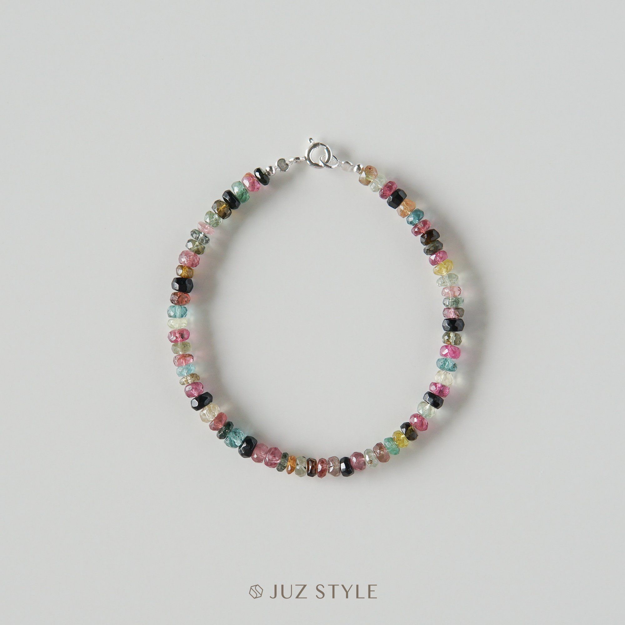  Vòng tay đá Tourmaline 3.7mm ~ 4mm 