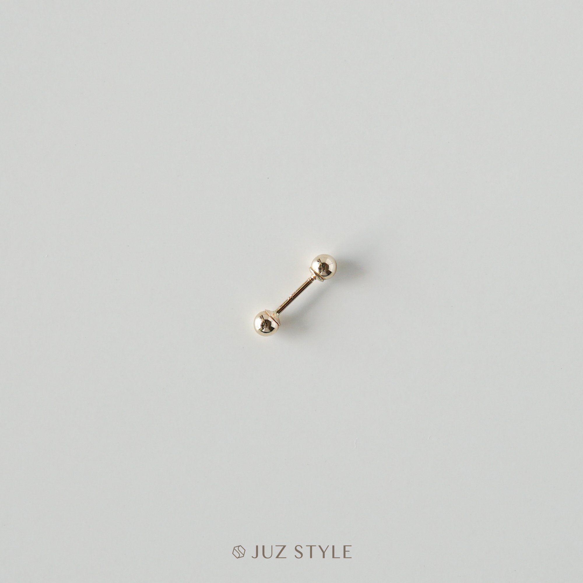  Bông tai vàng 14K Ball ballstud 