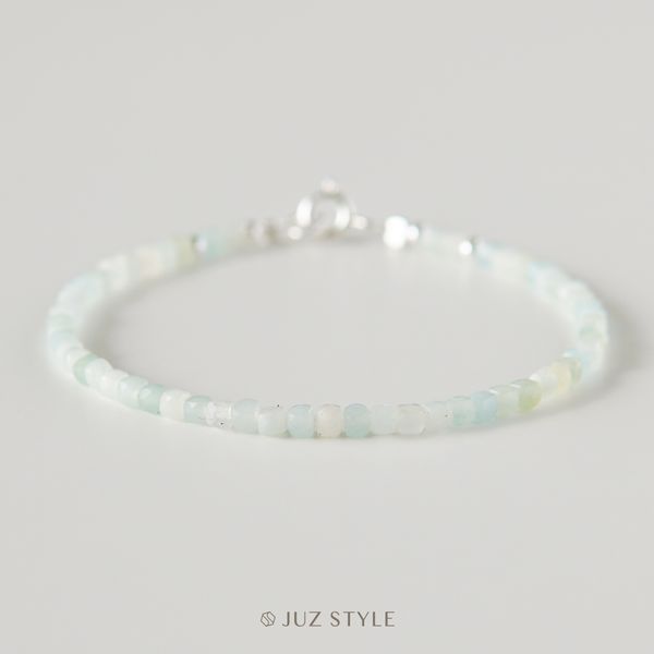  Vòng tay đá Amazonite cube 2.5mm 