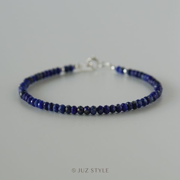  Vòng tay đá Lapis Lazuli 3x2mm 