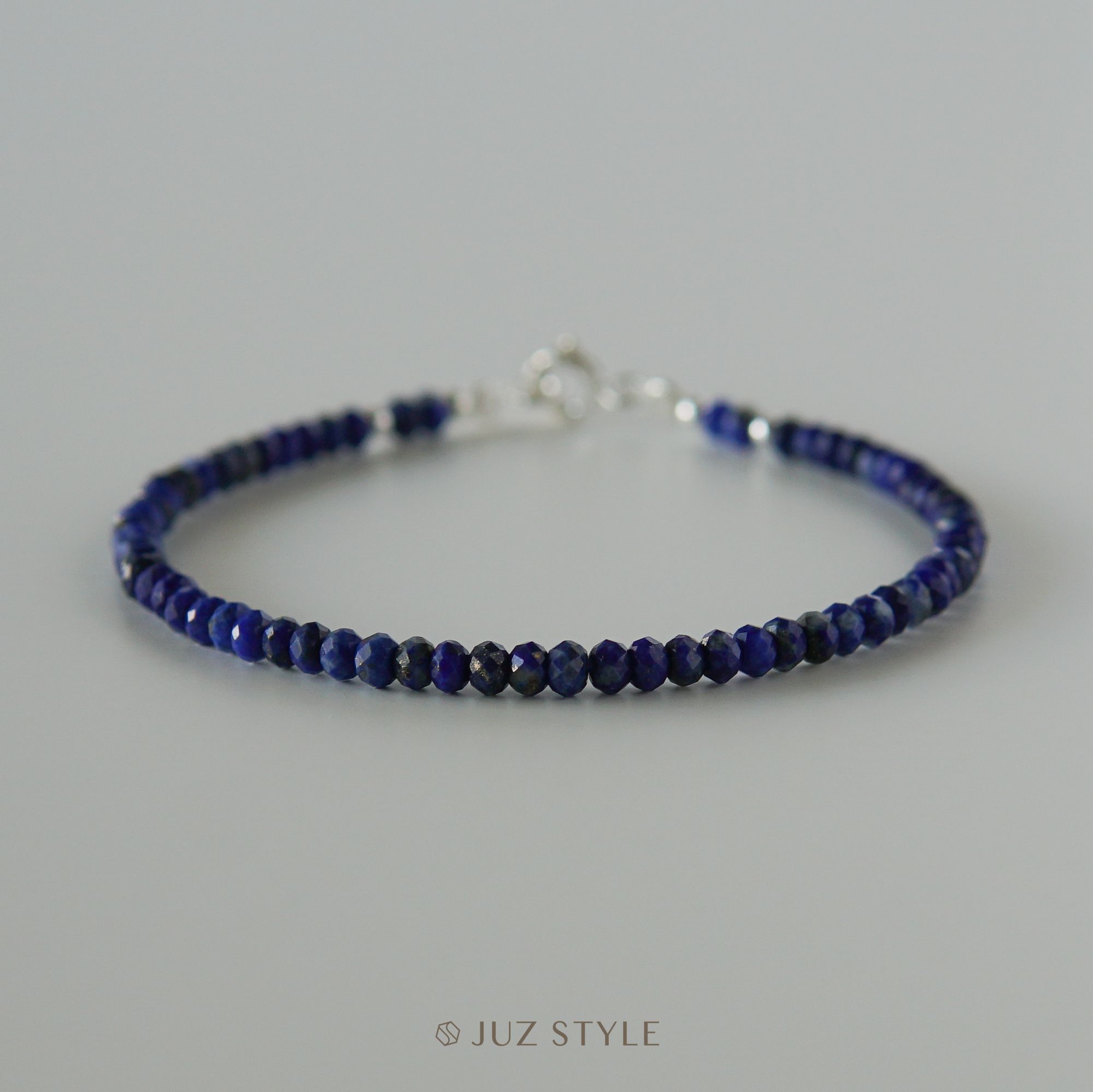  Vòng tay đá Lapis Lazuli 3x2mm 