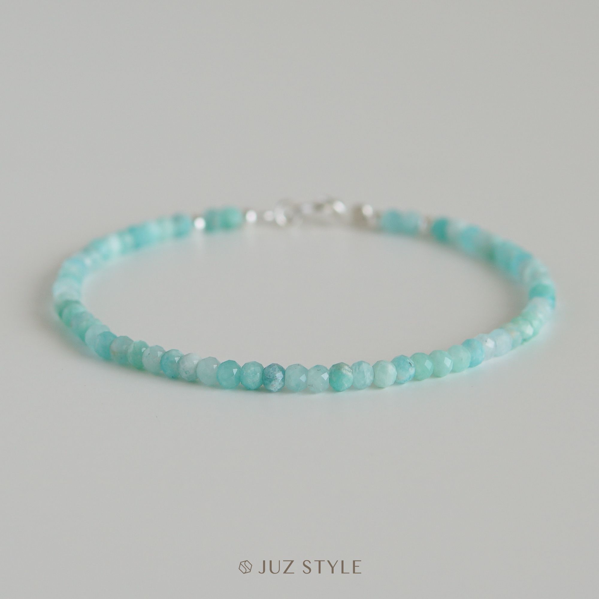  Vòng tay đá Amazonite 3x2mm 