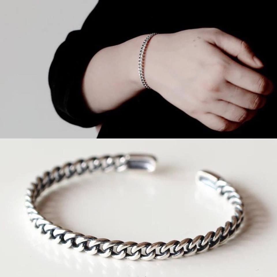  Kiềng bạc Chain bangle 