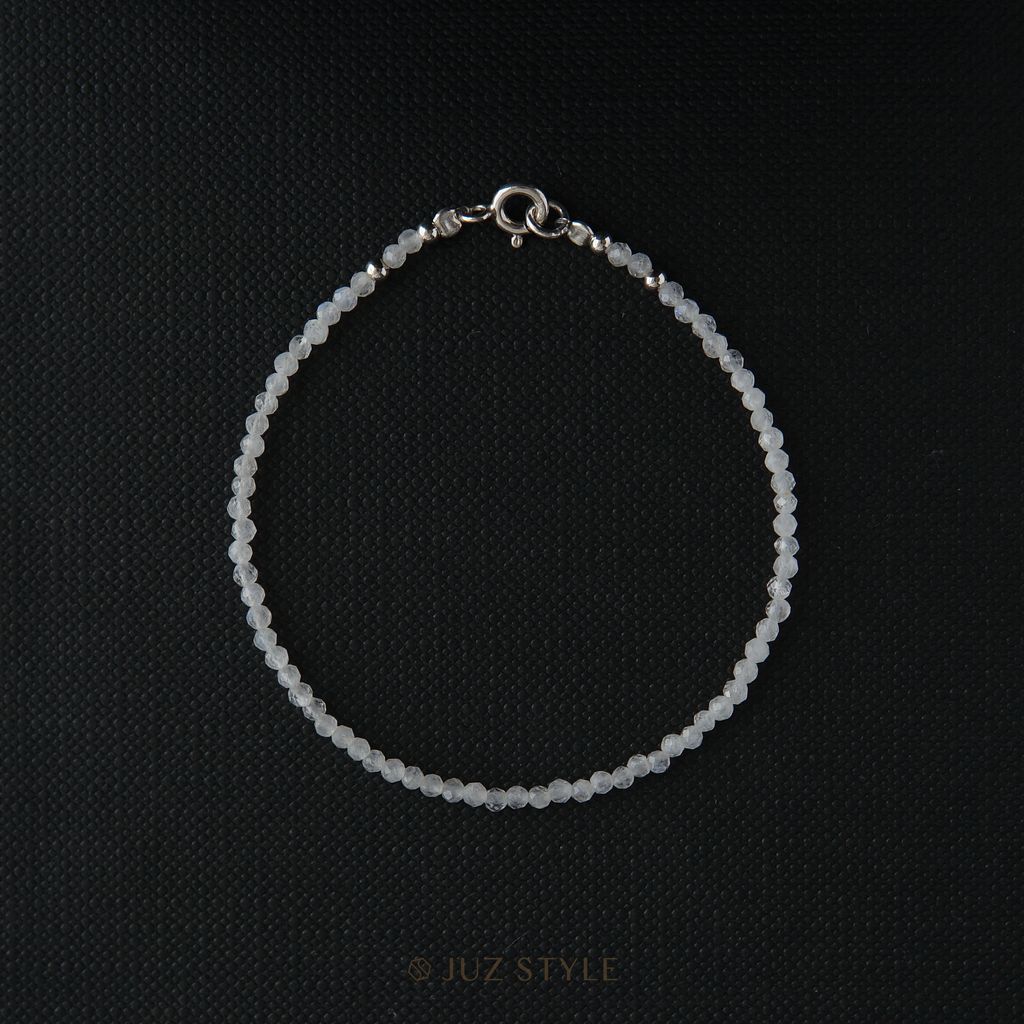  Vòng tay đá Rainbow moonstone 2.5mm 