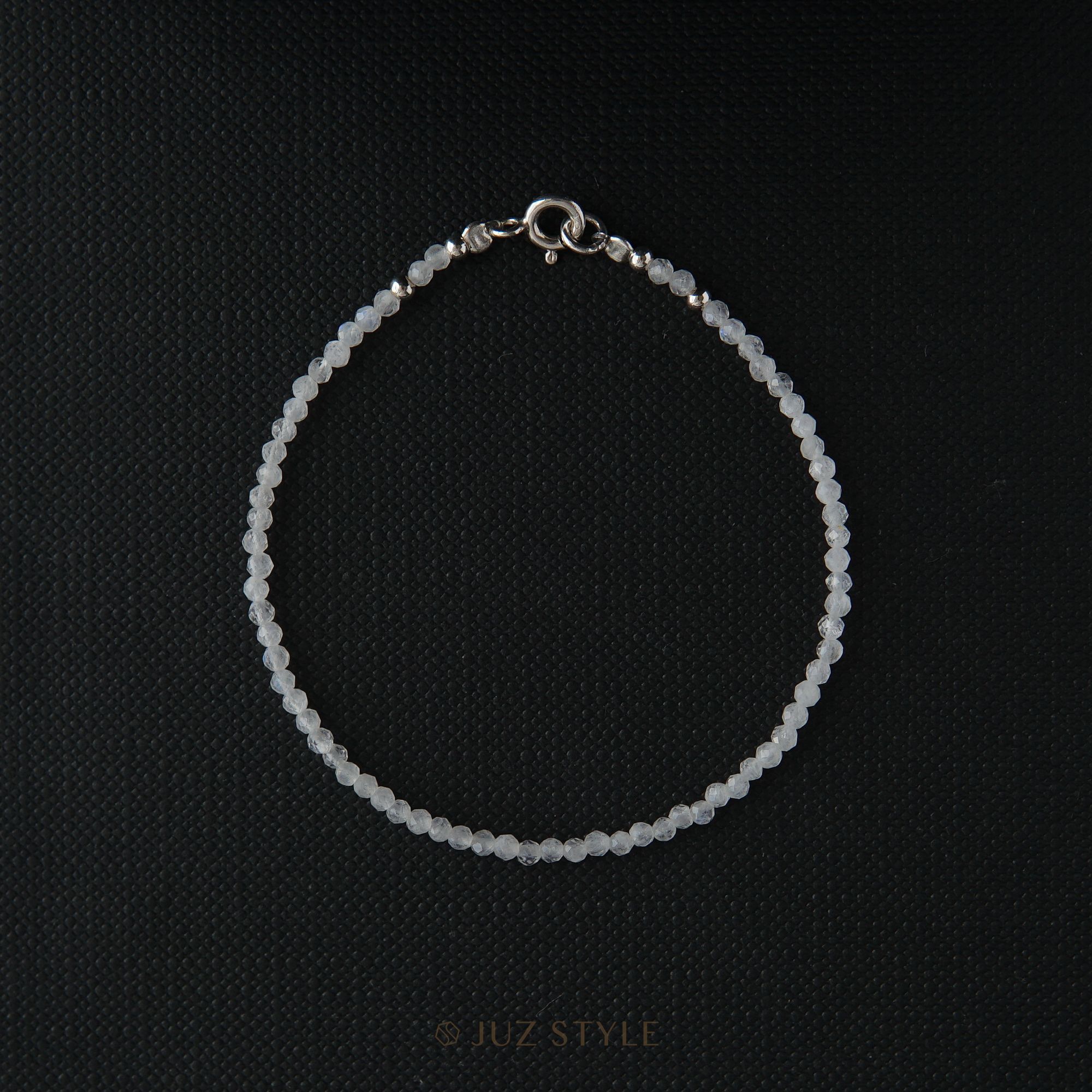  Vòng tay đá Rainbow moonstone 2.5mm 