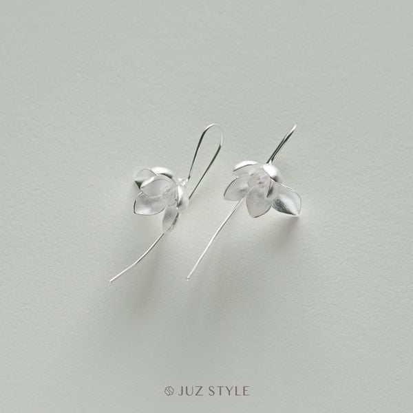  Bông tai bạc Magnolia 