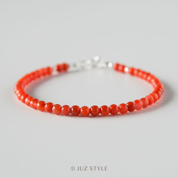  Vòng tay đá South red agate 3.5mm ~ 3.8mm 