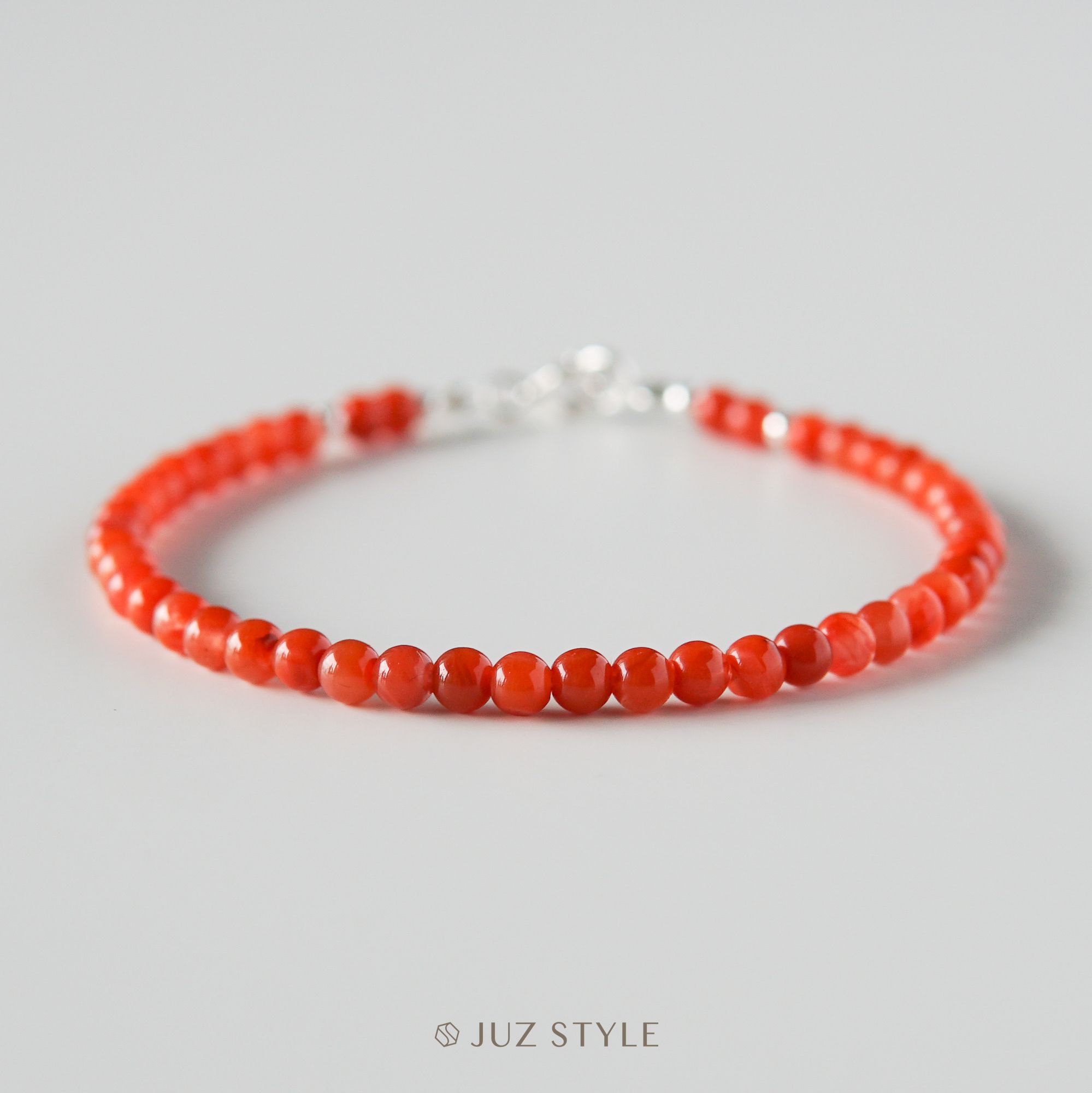  Vòng tay đá South red agate 3.5mm ~ 3.8mm 