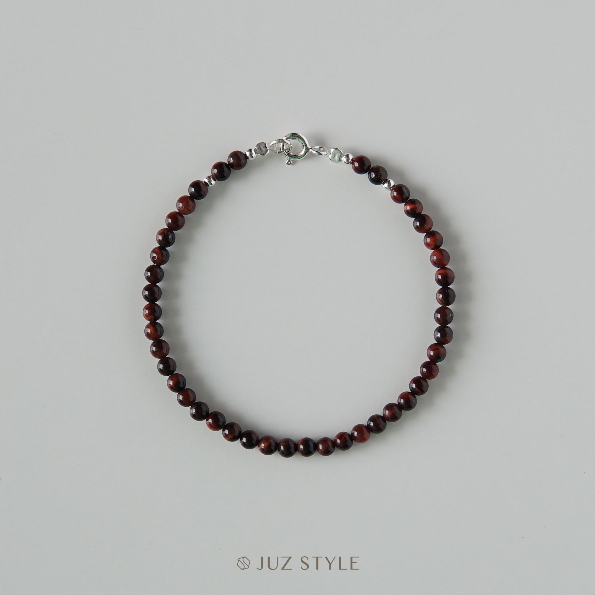  Vòng tay đá Red tiger’s eye 3.4mm 