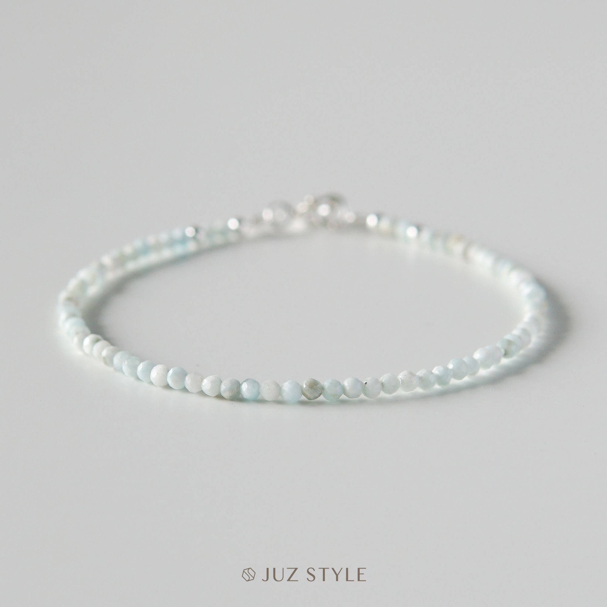  Vòng tay đá Larimar 2.1mm 
