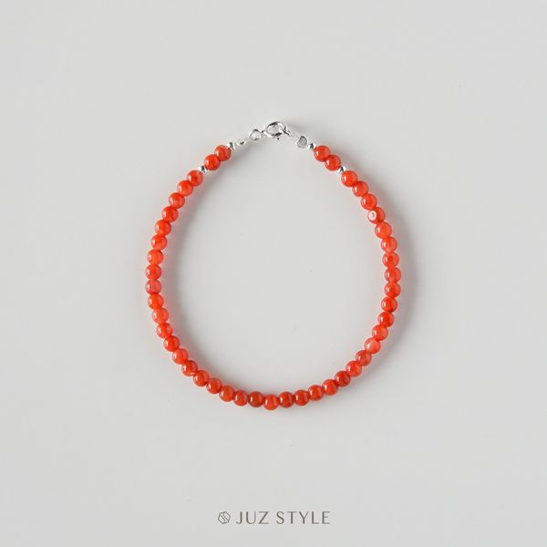  Vòng tay đá South red agate 3.5mm ~ 3.8mm 