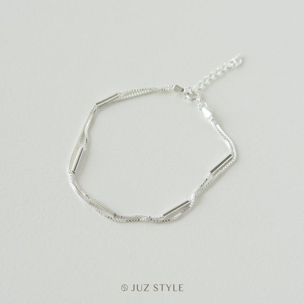  Lắc tay bạc Slim bar 