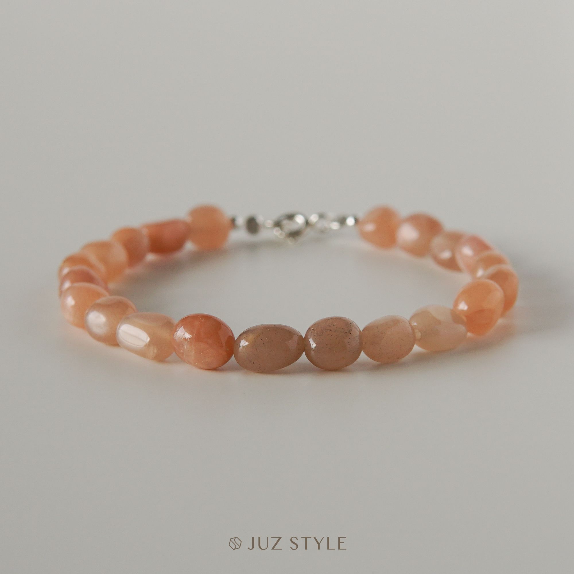  Vòng tay đá Sunstone Peble 6x4mm 