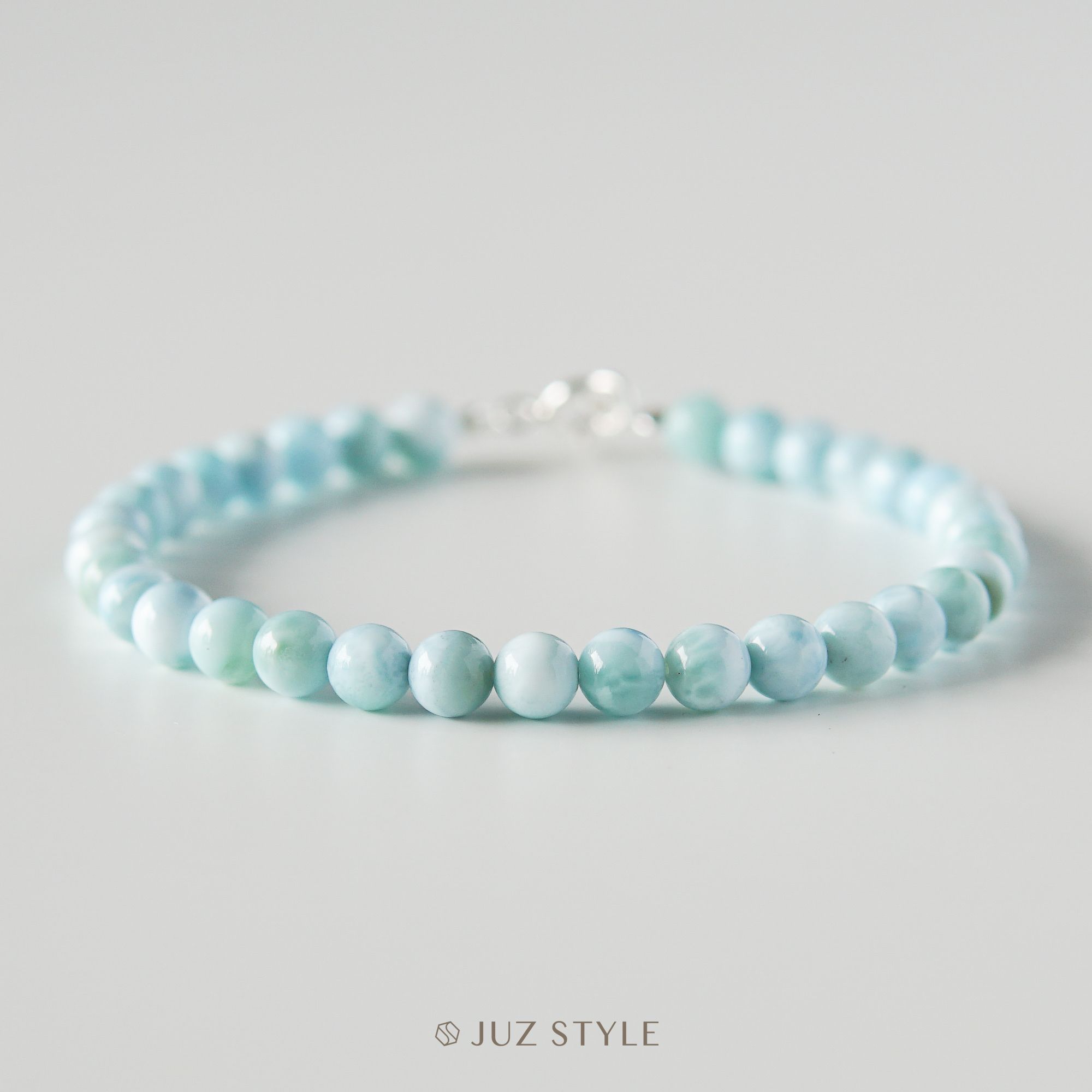  Vòng tay đá Larimar 5.1mm 