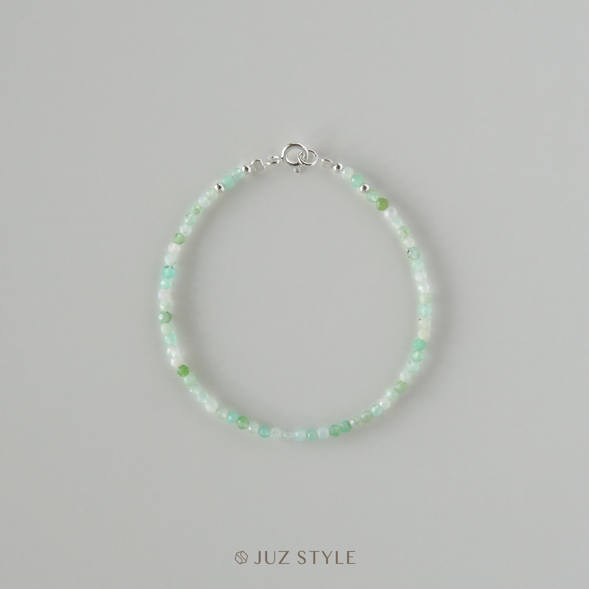  Vòng tay đá Chrysoprase 2.4mm 