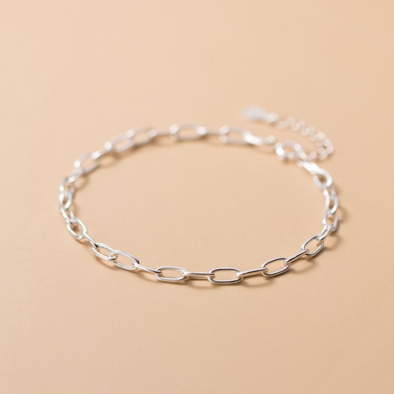  Lắc tay bạc Oval chain 